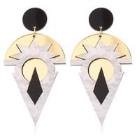 Geometric Acrylic Drop Earrings Women Travel Fashion Cartoon Earrings Creative
