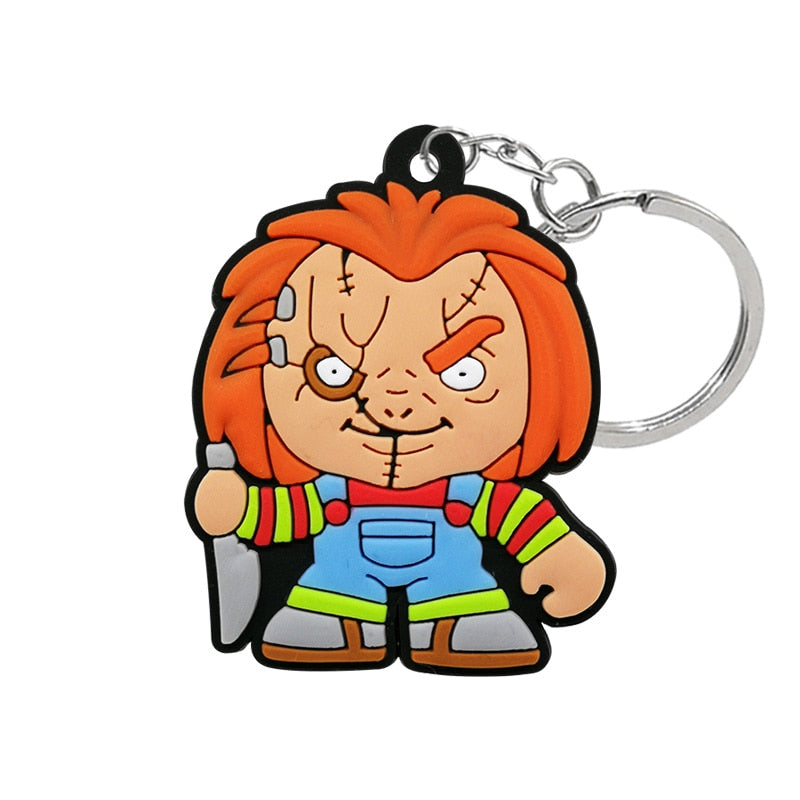 15 Styles Horror Movie Characters Keychain Cartoon Creative Gift Key Holder