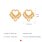 Hollow Out Heart Stud Earrings Fashion Women Summer Party Jewelry Girls Gifts