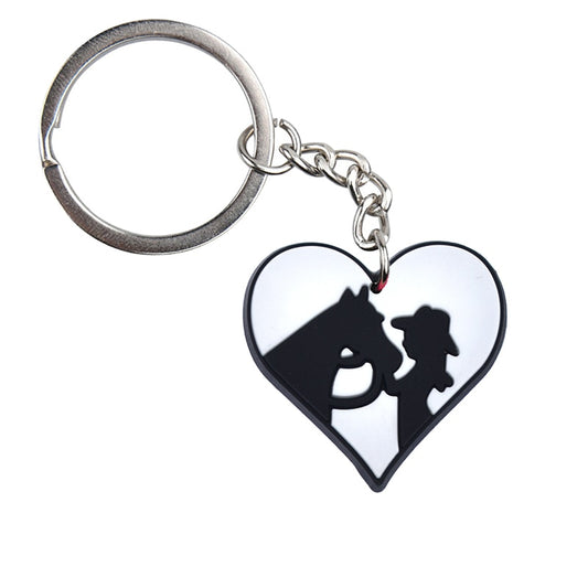 Horse Love Keychain Key Ring Alloy Key Chains For Women Men Handbag Accessorie