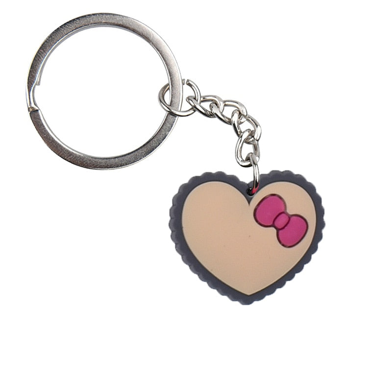 15 Styles Love Heart Couple Cute Keychain Cartoon Creative Gift Key Holder