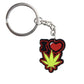19 Styles Green Plant Design Hemp Leaf Creative Keychain Cartoon Creative Gift