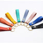 16 Colors PU Leather Waist Wallet Finger Strap Keychain Cute Key Holder Cartoon