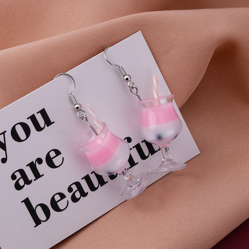 29 Styles Colorful Lovely Resin Summer Ice Cream Dangle Earrings Women Gifts