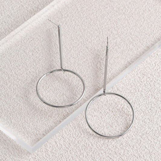 Geometric Circle Dangle Earrings for Fashion Stylish Jewelry Drop Earrings