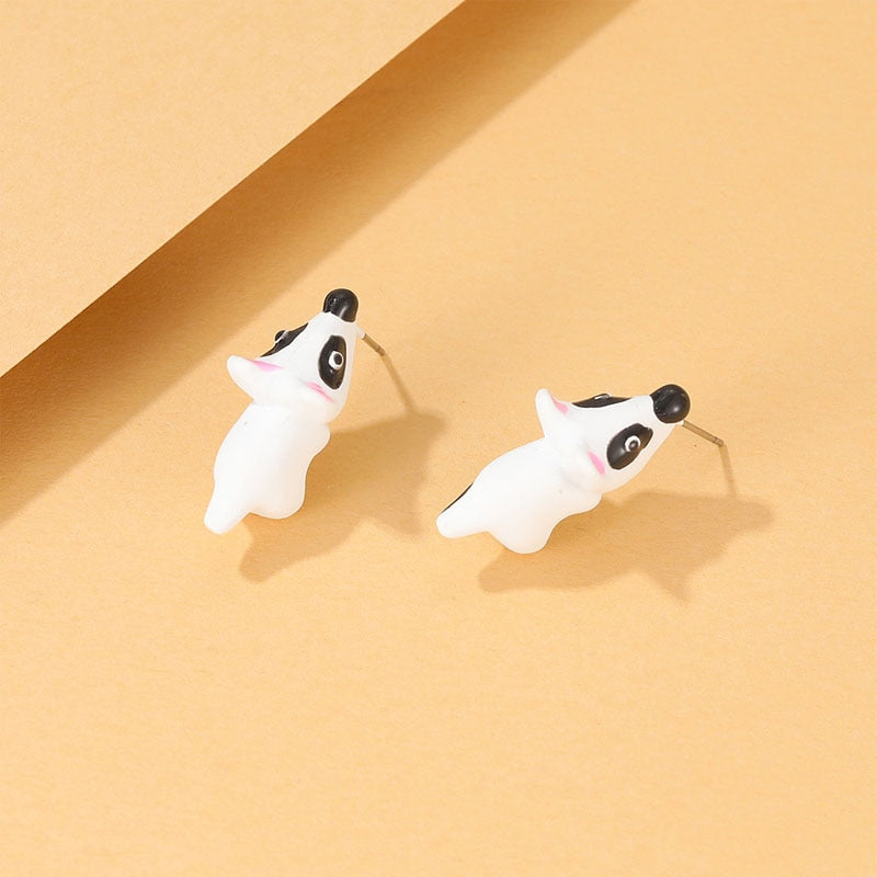 6 Styles Animal Cartoon Cute Ear Studs Female Jewelry Fun Gift Accessories