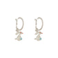 Rhinestone Rabbit Dangle Earrings Women Girl Fashion Trendy Jewelry Accessories