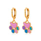 Colorful Paw Drop Earrings Fashion Women Summer Party Jewelry Girls Gifts