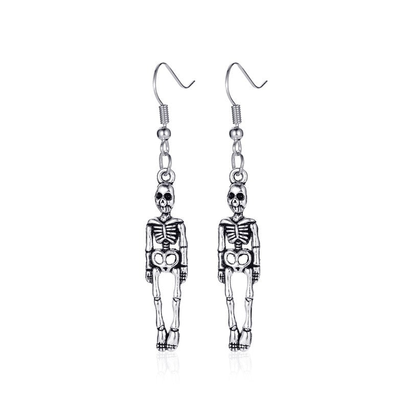 Skeleton Halloween Lady Cute Dangle Earrings for Women Jewelry Girls Earrings