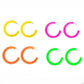3 Colors Acrylic C-shaped Hoop Earrings Trendy Women Fashion Earrings Jewelry
