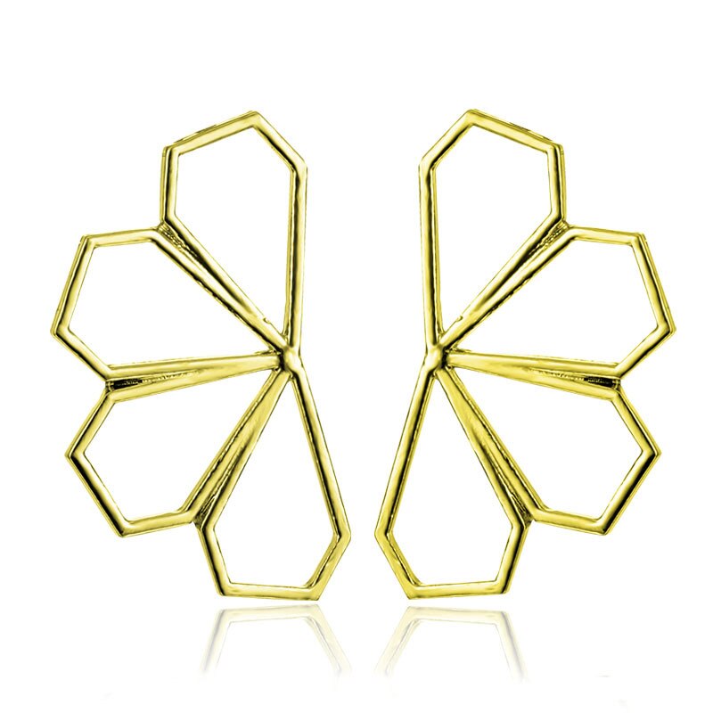 Geometric Flower Drop Earrings Women Travel Fashion Cartoon Earrings Creative