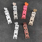 Acrylic Colorful Glitter Words Bride Drop Charm Earrings For Women Girl Fashion