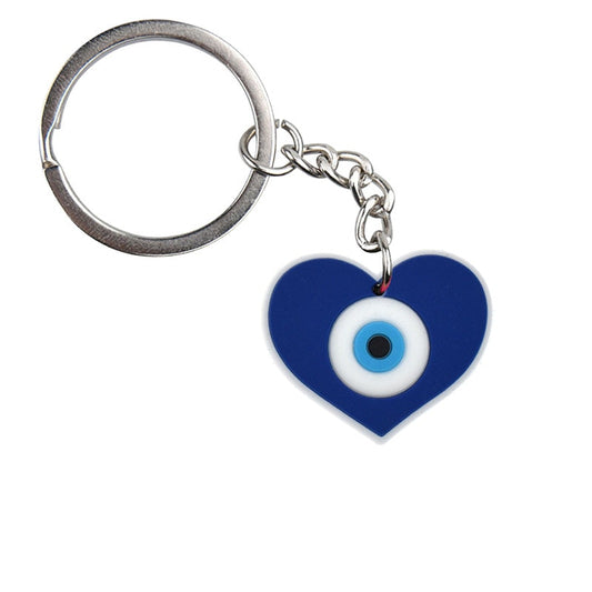 Lucky Evil Eye Heart Keychain Cartoon Key Holder Car handbag Keyring Gift