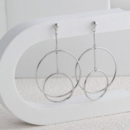 Circles Pendant Dangle Earrings for Fashion Stylish Jewelry Drop Earrings