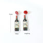 Christmas Wine Bottle Drop Charm Earrings For Women Girl Fashion Modern Jewelry