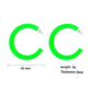 3 Colors Acrylic C-shaped Hoop Earrings Trendy Women Fashion Earrings Jewelry