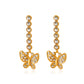 Zircon Butterfly Drop Earrings Fashion Women Summer Party Jewelry Girls Gifts