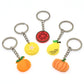 19 Styles Fruit Slices Strawberry Carrot Orange Apple Keyring Cartoon Keychains