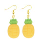 Pineapple Drop Earrings Women Art Fashion Cartoon Earrings Creative Jewelry