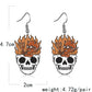 Creative Acrylic Skull Dangle Earrings Charms Jewelry Fashion Creative Earrings