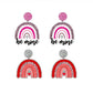 Be Mine Rainbow Drop Earrings Women Travel Fashion Cartoon Earrings Creative