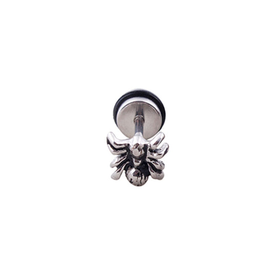 Spider Vintage Earrings Stainless Steel Fashion Stud Ear Jewelry Party