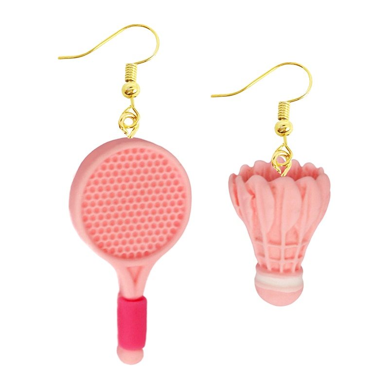 Creative Funny Design Badminton Drop Earrings Women Creativity Jewelry Cute