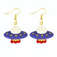 Creative Funny Design UFO Drop Earrings Women Creativity Jewelry Cute Earring