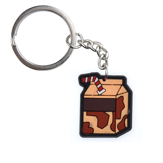 Chocolate Milk Cute Keychain PVC Keychain Backpack Ornaments Pendant Keyring