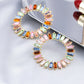 Round-shaped Colorful Crystals Lady Cute Stud Earrings for Women Jewelry Girls
