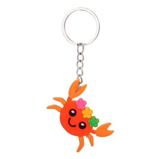 Crab Keychain Party Gift Cute Keyring Cartoon DIY Jewelry Souvenir