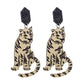 Acrylic Tiger Design Drop Earrings Women Travel Fashion Cartoon Earrings