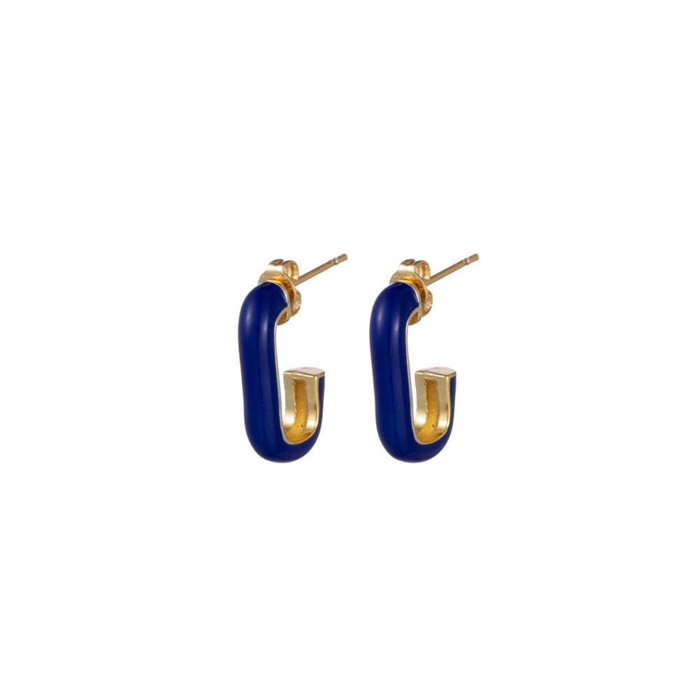 6 Colors Drip Enamel C Ring Hoop Earrings Cartoon Ear Pendants Accessories Women