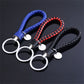 39 Styles PU Leather Braided Woven Rope Keychain DIY Bag Pendant Key Chain
