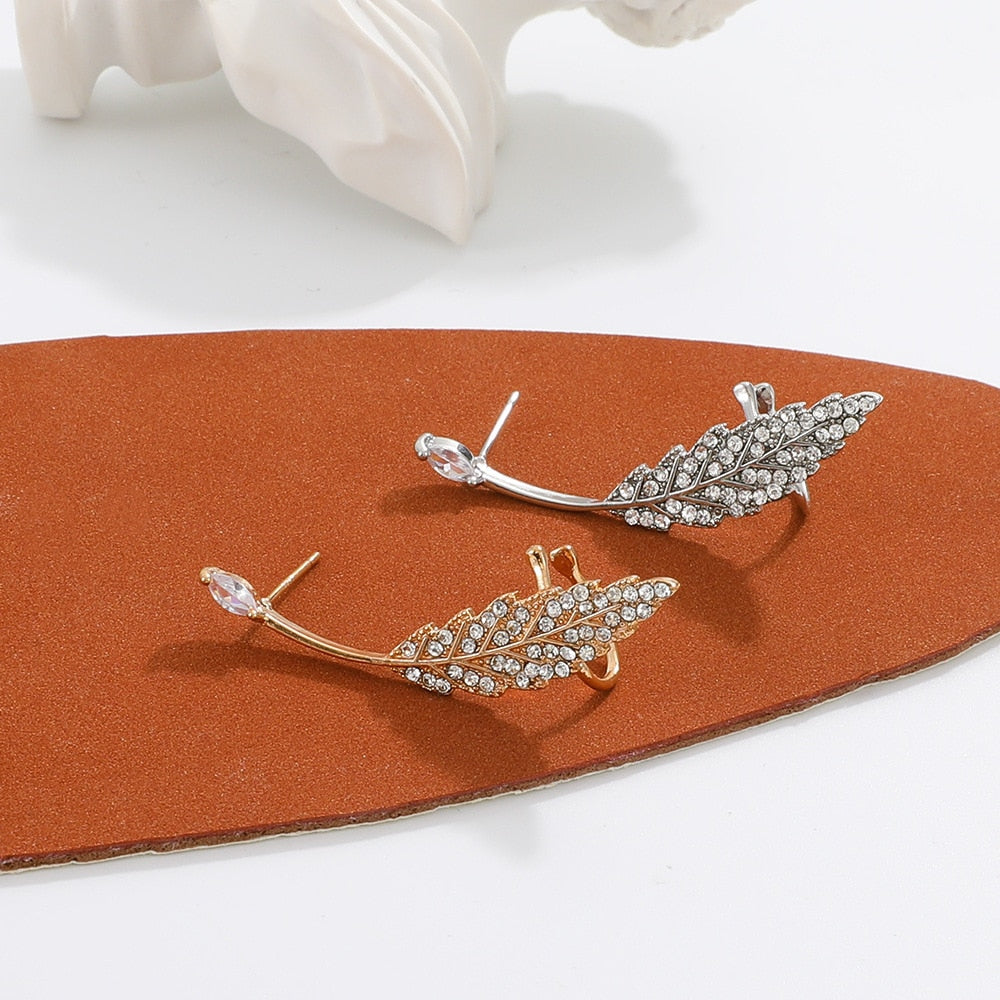 Feather Earring Studs Ear Ornaments Gift Earrings Jewelry Accessories
