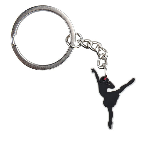 12 Styles I Love Dance Ballet Shoe Ballerina Keychain Party Gift Cute Keyring