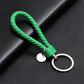 39 Styles PU Leather Braided Woven Rope Keychain DIY Bag Pendant Key Chain
