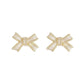 White Bow Stud Earrings Women Ear Modern Accessoires Fashion Jewelry