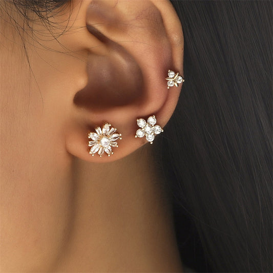 1Pc Flowers Bohemian Ear Stud Earrings Women Girl Trendy Earrings Jewelry