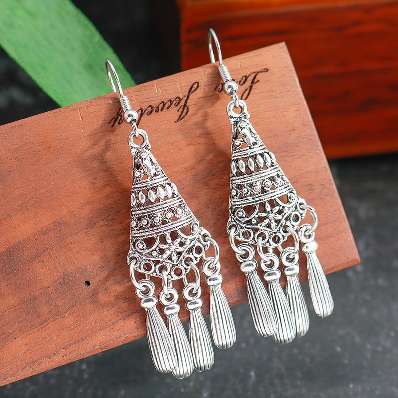 Retro Chandelier Drop Earrings Women Gifts Earring Cute Girls Eardrop Jewelry