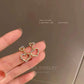 Cute Heart Charm Drop Earrings Women Party Wedding Jewelry Dangle Gifts Earrings