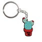 Potted Cactus PVC Keychain Cartoon Creative Gift Key Holder Keyring Anime