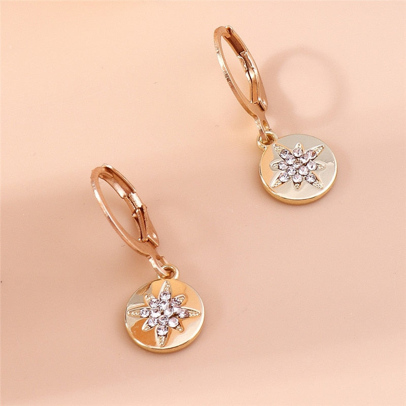 Star Flake Drop Dangle Earrings Women Gifts Earring Cute Girls Eardrop Jewelry