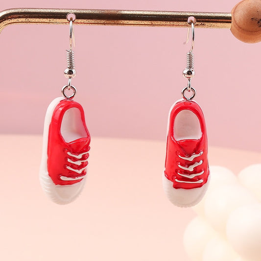 Pink Sneakers Dangle Earrings Women Charms Earring Fashion Creative Jewelry