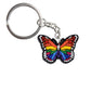 Rainbow Butterfly Pendant Cartoon Keyring Cute Creative Fashion Keychains Bag