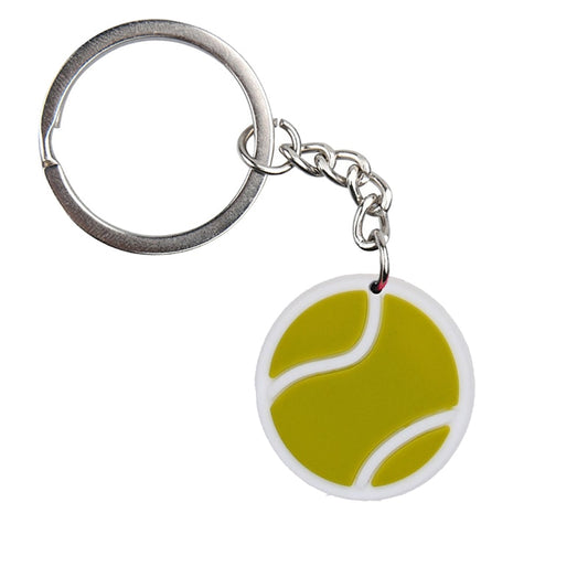 Tennis Ball Keychain PVC Sports Pendant Key Ring Sports Souvenir Fashion Key