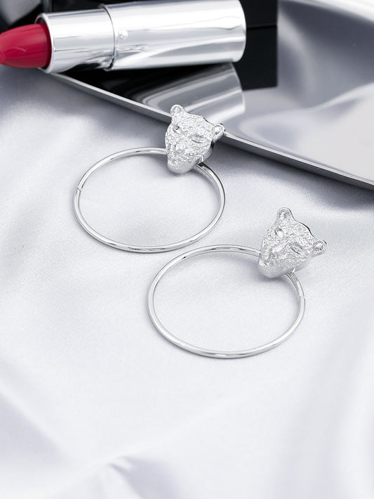 Leopard Animal Design Drop Earrings Women Girl Fashion Trendy Jewelry