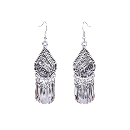 1Pair Boho Style Drop Shape Dangling Drop Earrings Female Fashion Earrings