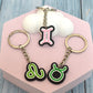 12 Styles Constellation Keychain Zodiac Signs PVC Keychain Key Rings Bag Car