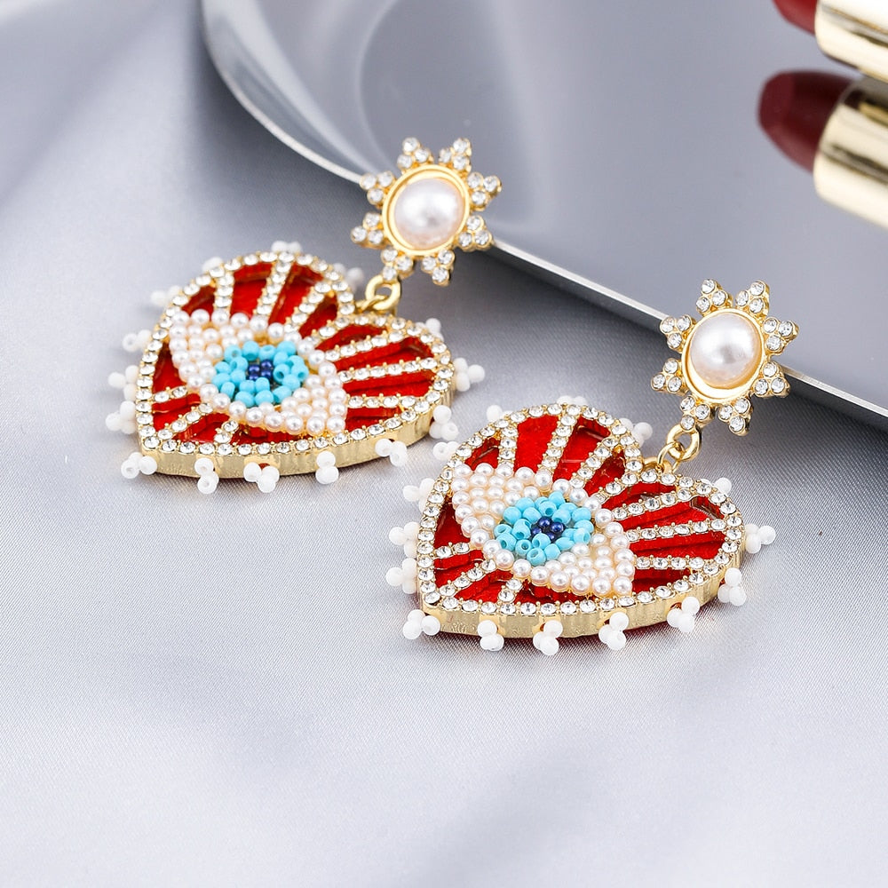 27 Styles Colorful Crystal Lady Cute Dangle Earrings for Women Jewelry Girls